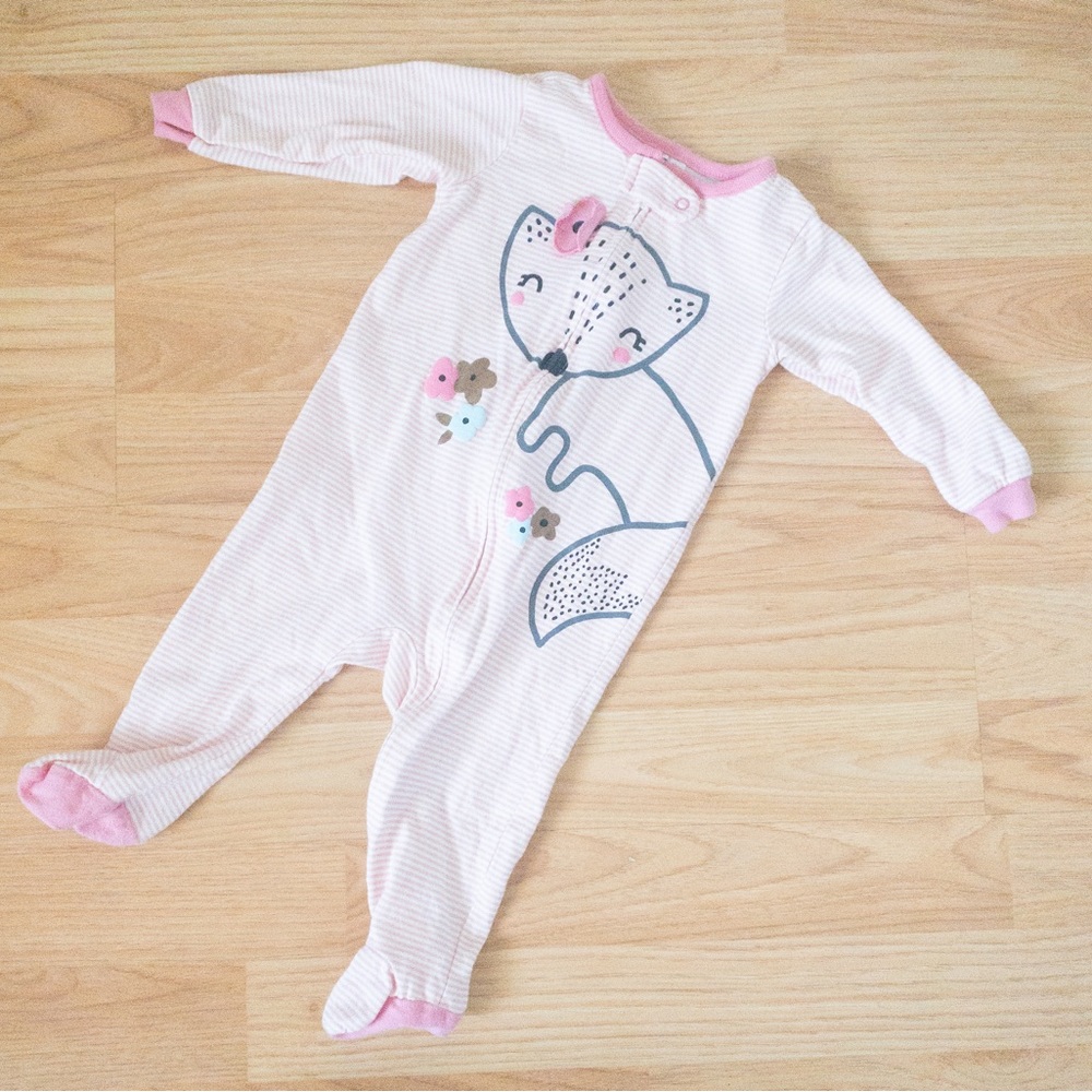 Gerber 3-pack Fox Footie Pajama